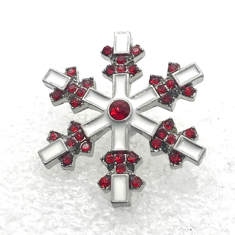 Snowflake snap button 20mm gingersnaps ASN20